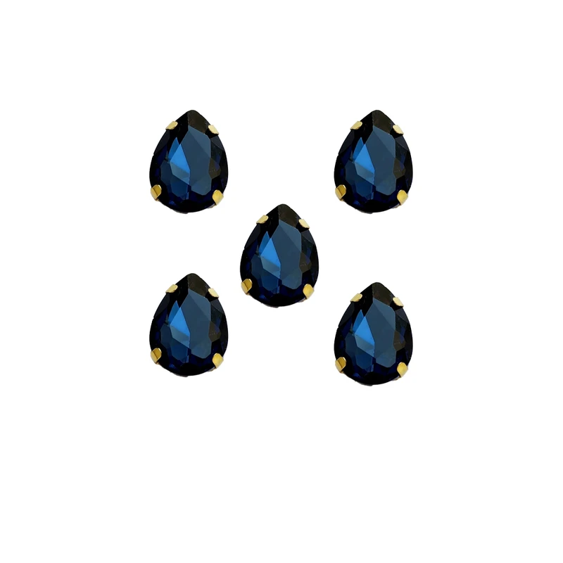 نگین مدل سنگ جواهردوزی اشکی کد 012  بسته 5 عددی