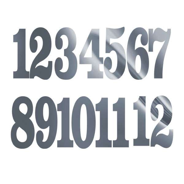 اعداد ساعت دیواری کد S2815 مجموعه 12 عددی