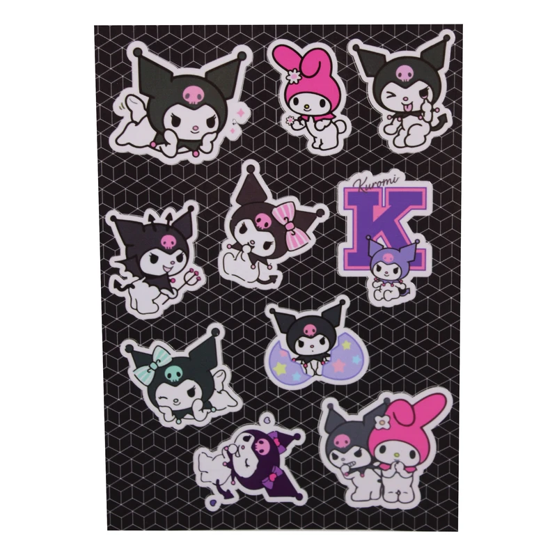 برچسب مدل برش خورده طرح کرومی و ملودی مجموعه 10 عددی