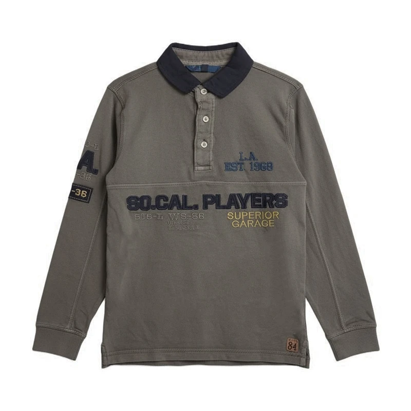 پولوشرت آستین بلند پسرانه او وی اس مدل 6996