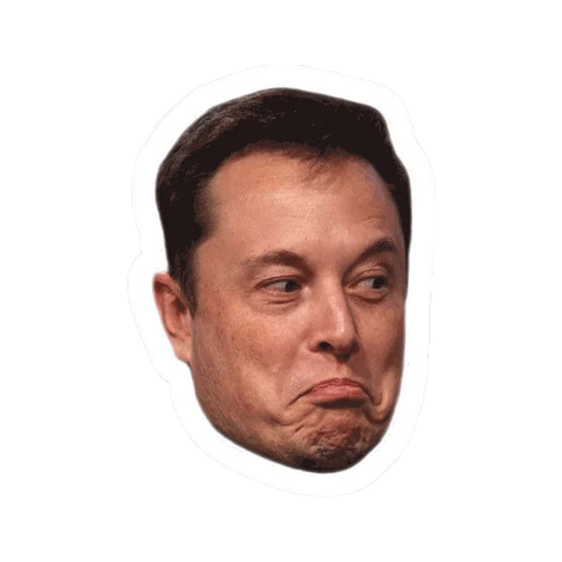 برچسب لپتاب مدل ایلان ماسک کد 2025 