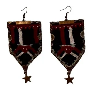 گوشواره سوزن دوزی کد B81