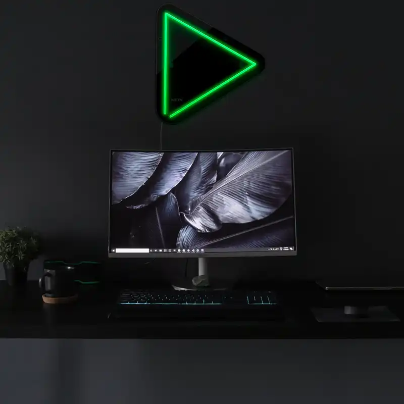 چراغ دیواری نئون دیزاین مدل Play-BL_GR