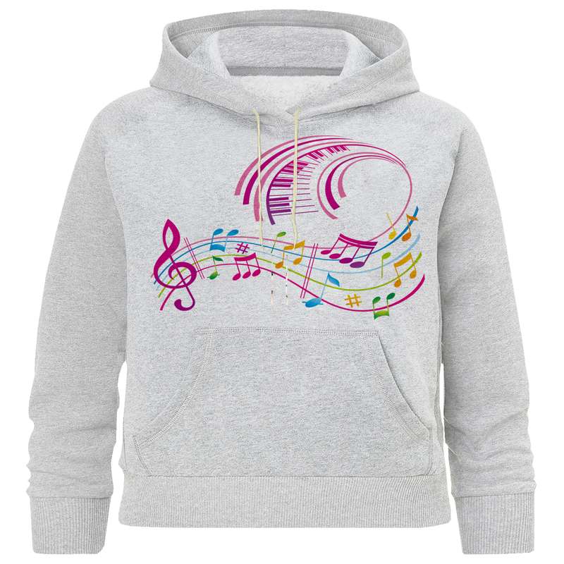 هودی دخترانه مدل نت موسیقی کد M 39