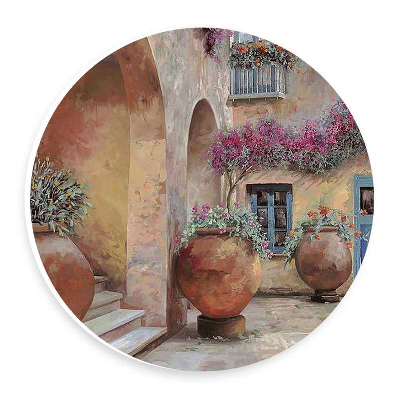   دیوارکوب طرح خانه مدیترانه ای مدل wtb851