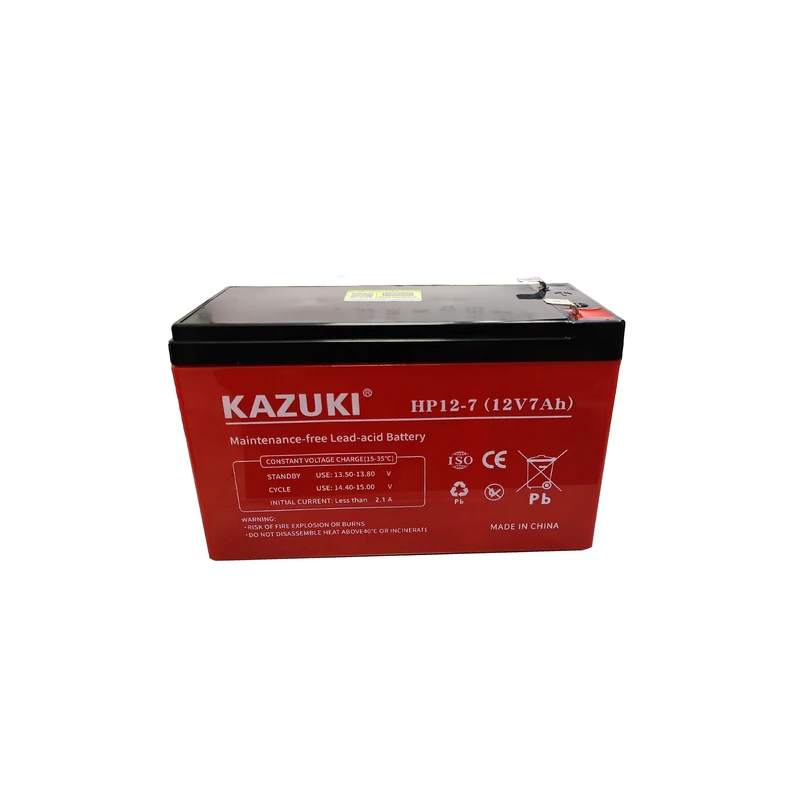 باتری UPS با ولتاژ 12 ولت و شدت جریان 7 آمپرساعت کازوکی مدل HP12-7ups