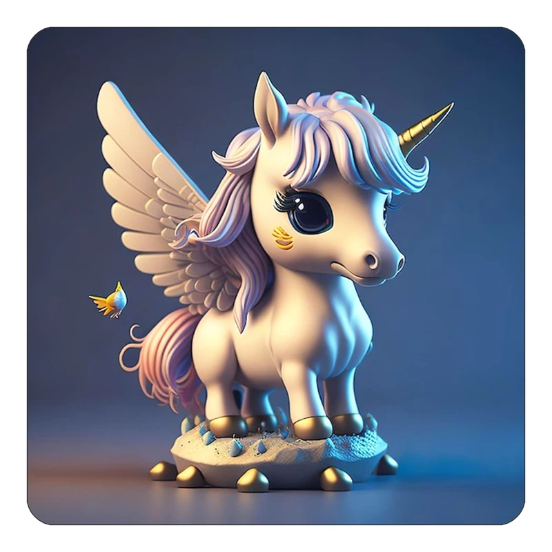 مگنت کاکتی طرح اسب تک شاخ و یونیکورن مدل mp33565