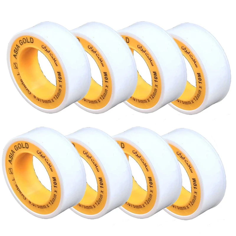 چسب تفلون آسیا گلد مدل L بسته 8 عددی