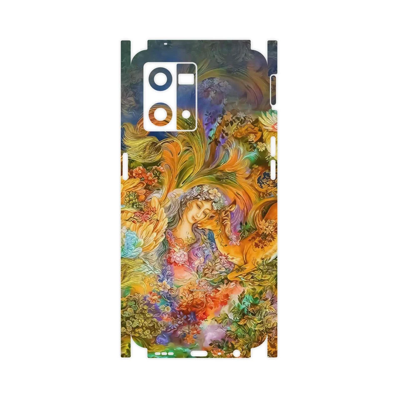 برچسب پوششی ماهوت مدل Persian miniature 3-FullSkin مناسب برای گوشی موبایل اپو Reno 8 4G