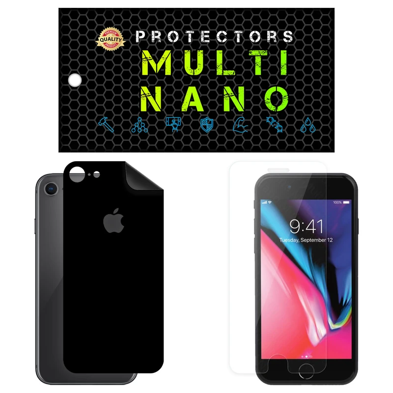 محافظ صفحه نمایش مولتی نانو مدل X-SFM مناسب برای گوشی موبایل اپل iPhone 8 به همراه برچسب پوششی