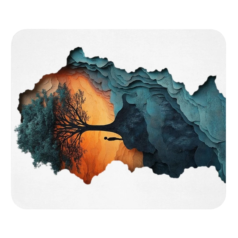 ماوس پد مدل تک درخت سایز 19x24 سانتی متر