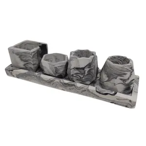 گلدان بتنی کد 22 مجموعه 5 عددی