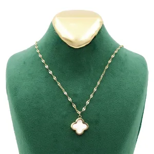 گردنبند زنانه مدل گلبرگ صدفی کد TP-91