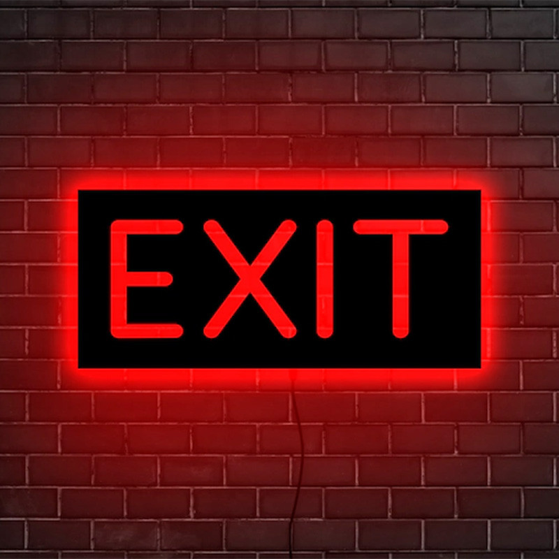 تابلو نوری طرح EXIT