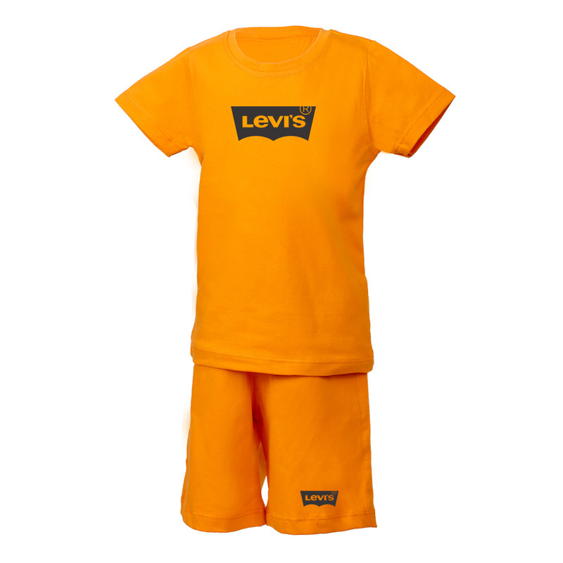 ست تی شرت و شلوارک پسرانه مدل lvs-or-1