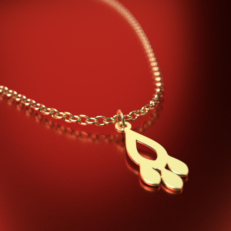 آویز ساعت طلا 18 عیار زنانه مدوپد مدل هندسی کد CA12249