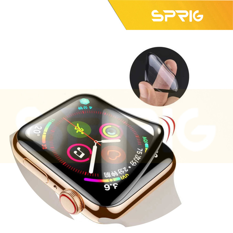 کاور اسپریگ مدل Jelly Protective GLS مناسب برای اپل واچ سری 4/5/6/Se سایز 44 میلی متری به همراه محافظ صفحه نمایش