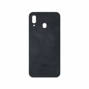 MAHOOT Graphite Buffalo Leather Cover Sticker for Samsung Galaxy M10s