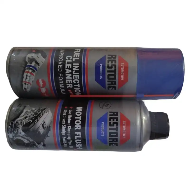 اسپری انژکتور شوی و مایع داخل انجین موتور شوی خودرو ری استور مدلR2 حجم 450 میلی لیتر  بسته 2 عددی