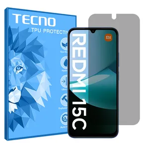 Tecno Resistant model privacy screen protector suitable for Xiaomi Redmi 15C Mobile phone 