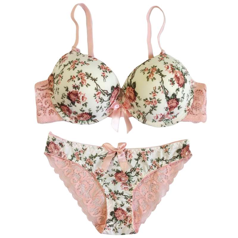 ست شورت و سوتین زنانه مدل اسفنجی لایه نازک کد 360