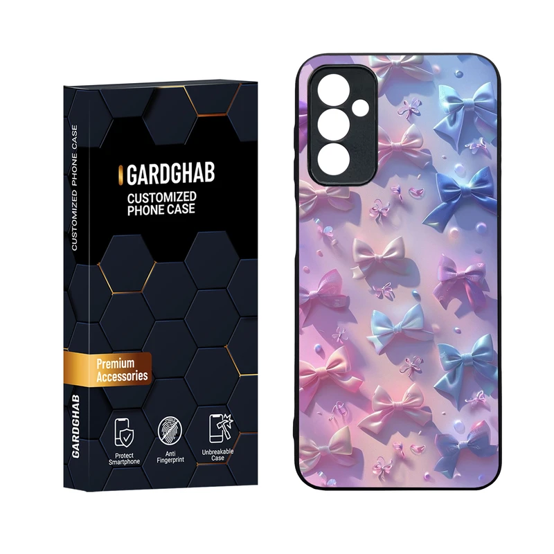 کاور گارد قاب مدل دورژله ای پشت گلس دخترانه مناسب برای گوشی موبایل سامسونگ Galaxy M13 4G