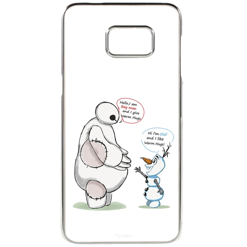 کاور طرح Olaf & Baymax مناسب برای گوشی موبایل سامسونگ Galaxy S6 Edge