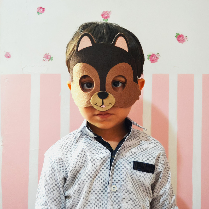 ماسک ایفای نقش مدل سنجاب