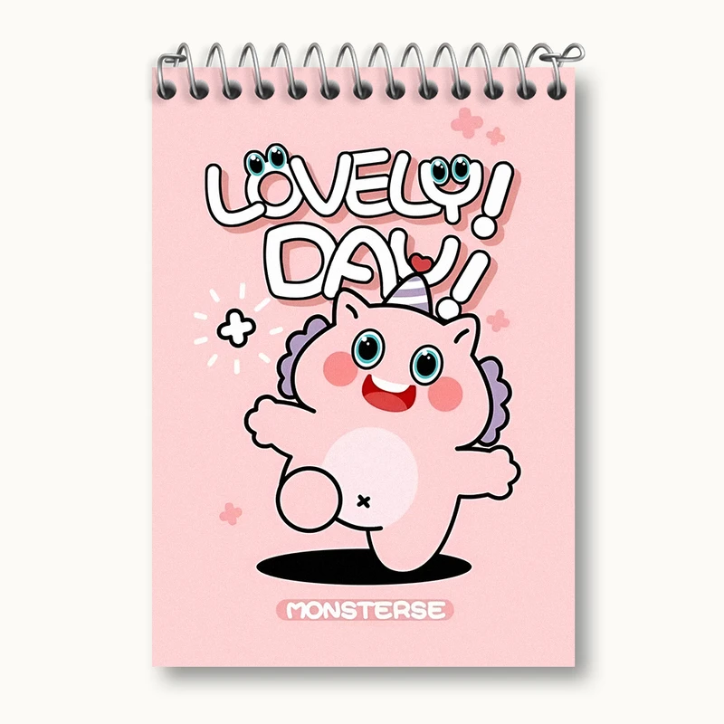 دفتر یادداشت 50 برگ خندالو طرح هیولای بامزه کد N3671