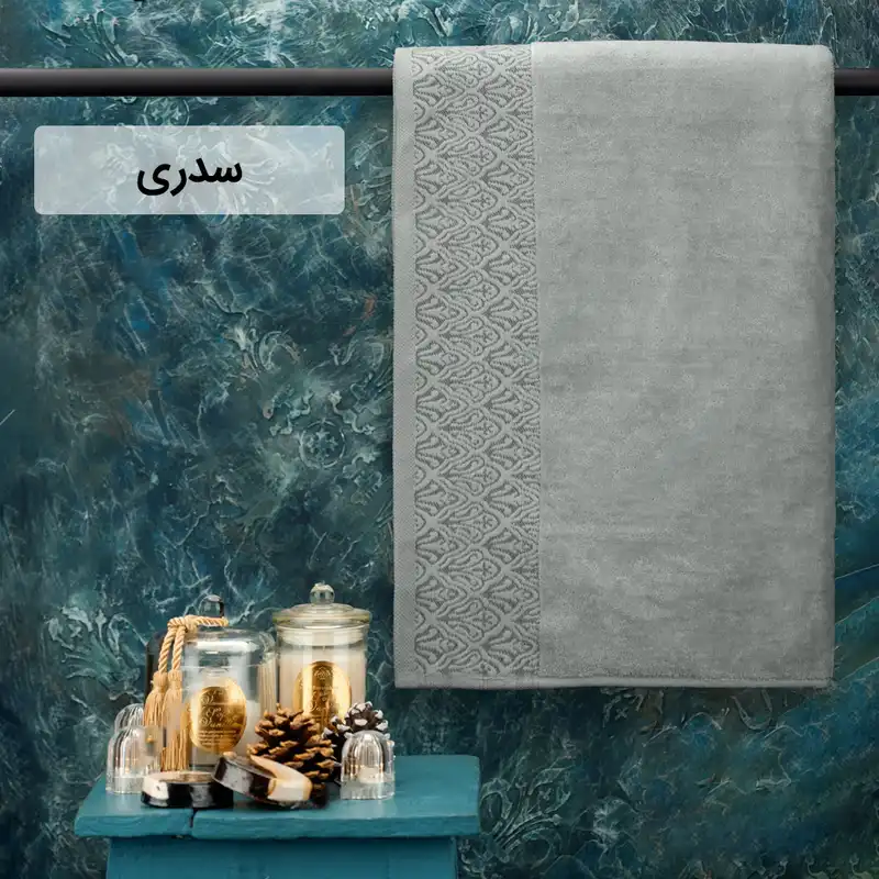 حوله حمام هیرو طرح کاریزما سایز 100×150 سانتی متر