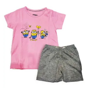 ست تی شرت و شلوارک دخترانه مدل 939619