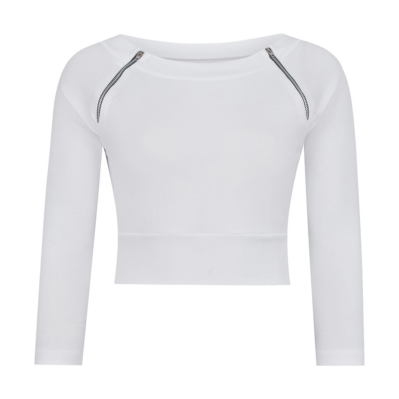 ست کراپ تی شرت آستین کوتاه و شلوار زنانه ناتوسا مدل NT819-5