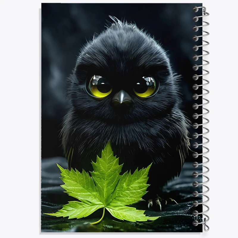 دفتر مشق 100 برگ خندالو طرح جوجه سیاه کد F8112