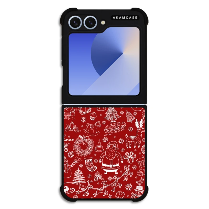 کاور آکام مدل AMC-WSGZFLIP6-CHRISTMAS-20 مناسب برای گوشی موبایل سامسونگ Galaxy Z Flip 6