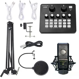 میکروفون استدیویی مدل LGT240 به همراه کارت صدا L068 
