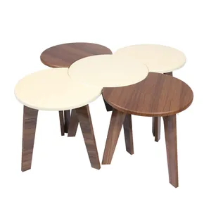 میز عسلی طرح گل کد sg-01 مجموعه 5 عددی 