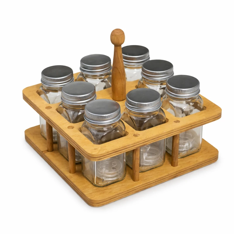 جای ادویه 9 پارچه مدل اسکوار