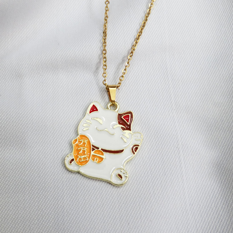 گردنبند دخترانه مدل گربه شاد و خندان کد GZ-Beh-19 گردنبند دخترانه مدل گربه شاد و خندان کد GZ-Beh-19