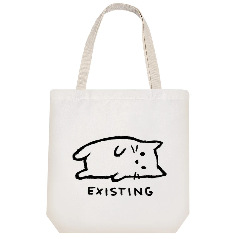 ساک خرید خندالو طرح گربه افسرده کد 3422