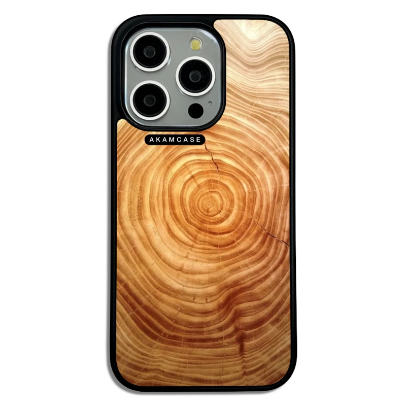 کاور آکام مدل AMC-WA15PRO-WOOD-2 مناسب برای گوشی موبایل اپل iPhone 15 Pro