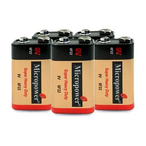 باتری کتابی میکروپاور مدل (S)9v-6F22 بسته 5 عددی