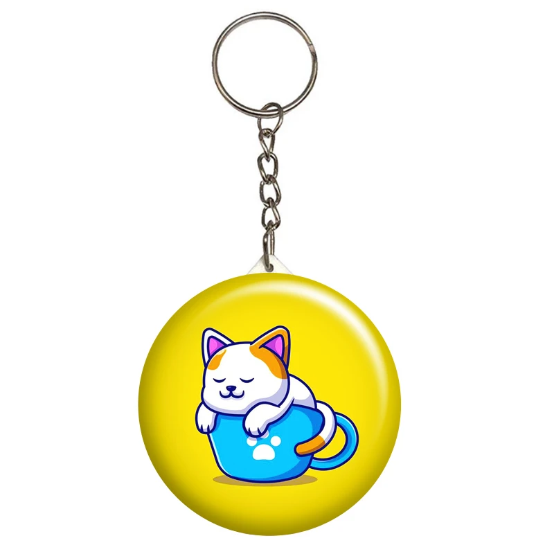 جاکلیدی گالری باجو طرح گربه ملوس و بامزه کد cat 20