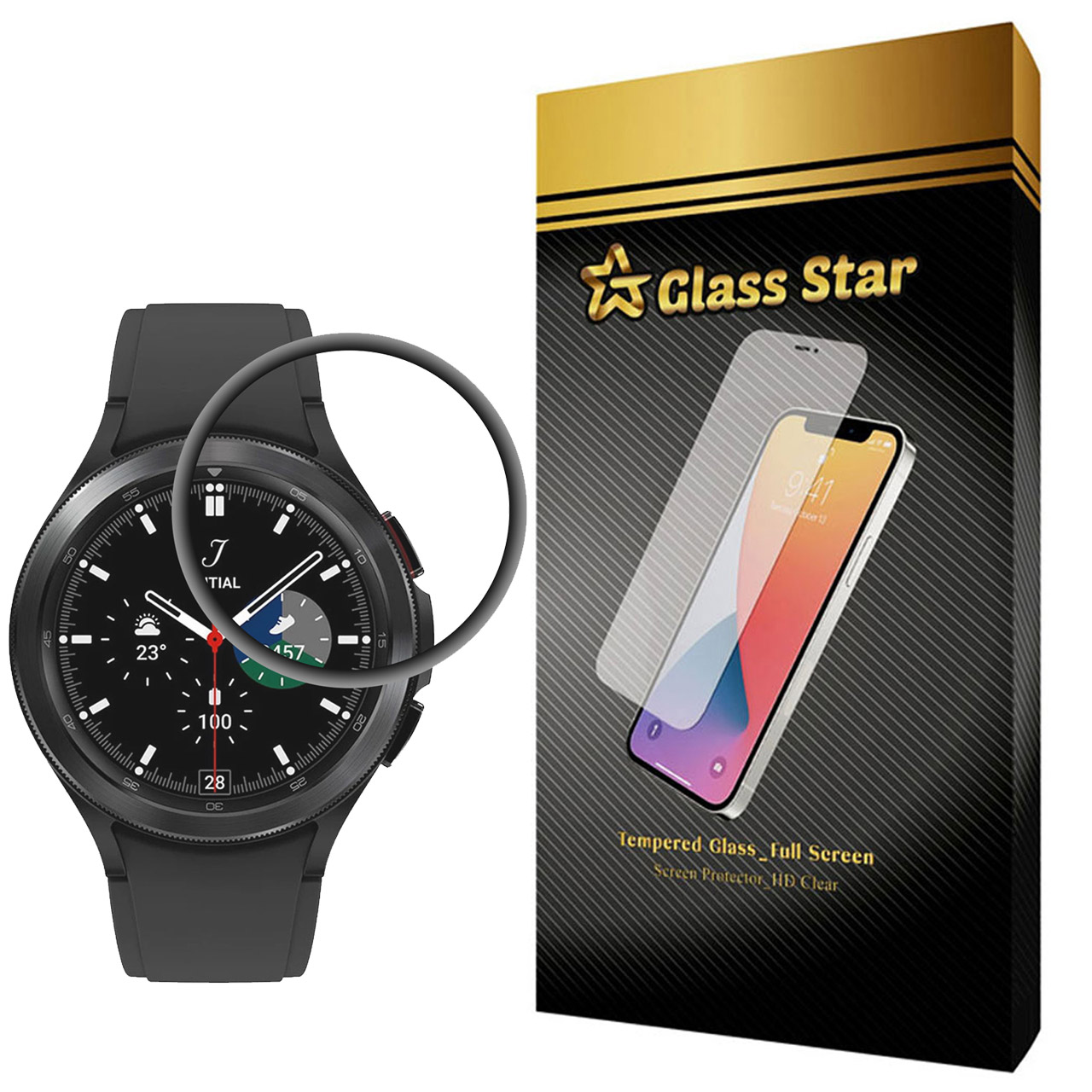 محافظ صفحه نمایش گلس استار مدل PMMA-X مناسب برای ساعت هوشمند سامسونگ Galaxy Watch4 classic 46 mm