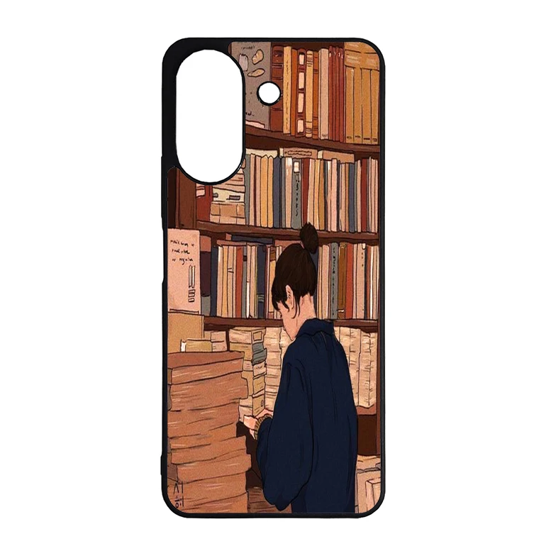 کاور گالری وبفر طرح کتابخانه مناسب برای گوشی موبایل شیائومی redmi 13c