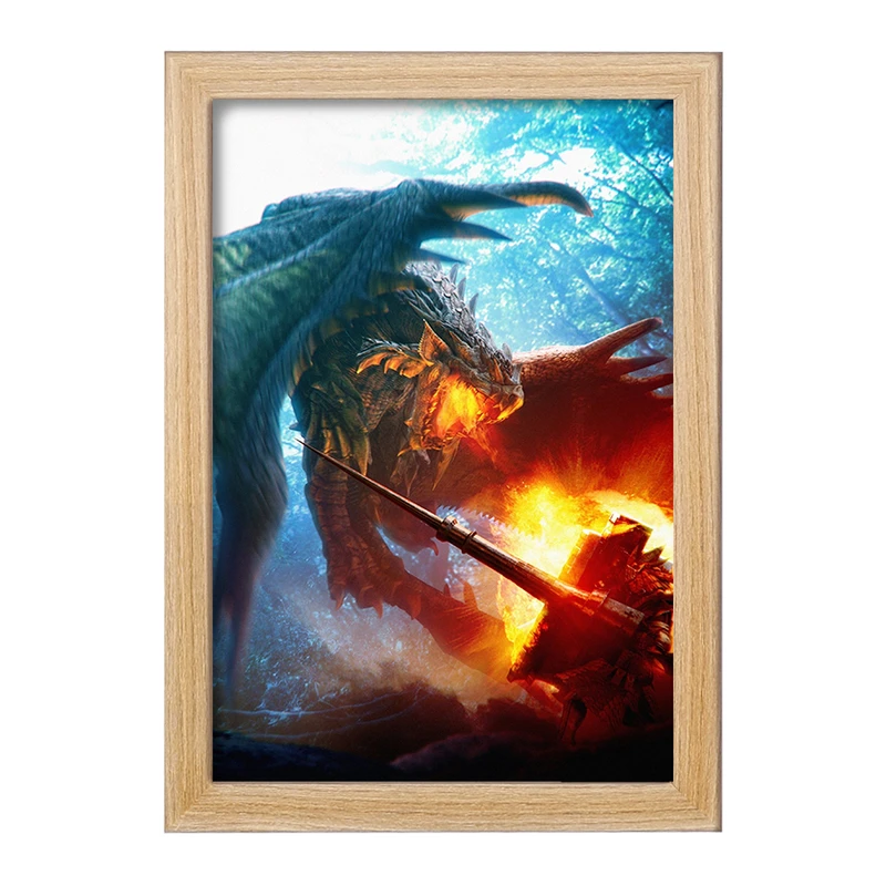 تابلو خندالو مدل بازی شکارچی هیولا (Monster Hunter) کد 33264