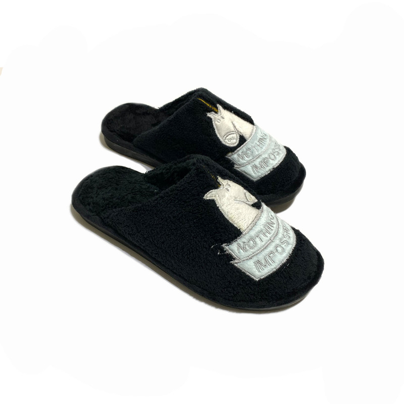 دمپایی حوله ای زنانه مدل Unicorn کد RS-BK-019