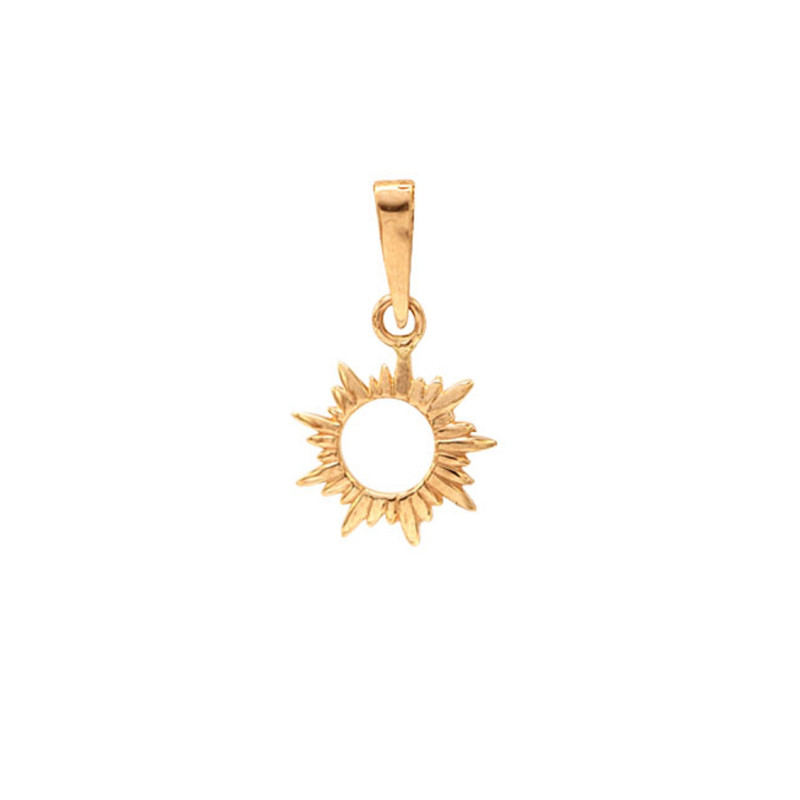 آویز گردنبند طلا 18 عیار زنانه الی گالری مدل سان