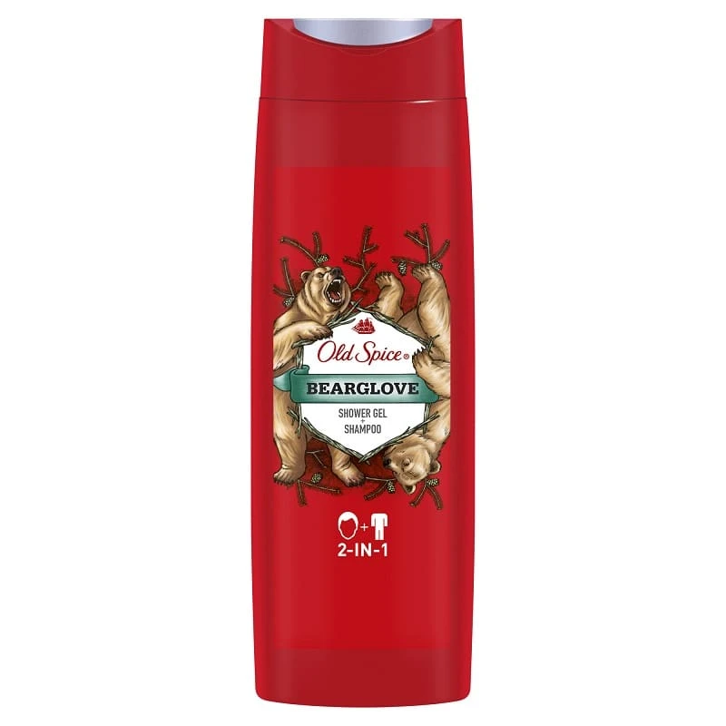 ژل شستشو مو و بدن الد اسپایس مدل Bearglove 2in1 حجم 400 میلی لیتر