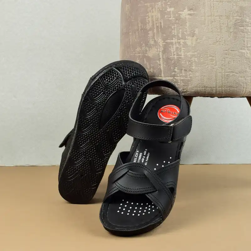 صندل زنانه مدل طبی آنتی بلو برچسبی BK.4025