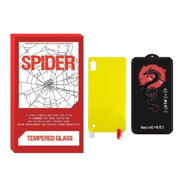 محافظ صفحه نمایش اسپایدر مدل HORO مناسب برای گوشی موبایل سامسونگ Galaxy A10 به همراه محافظ پشت گوشی